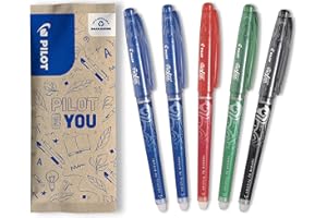‎PILOT PILOT FriXion Point, radierbarer Tintenroller, 5er Set (Blau, Rot, Grün, Schwarz)