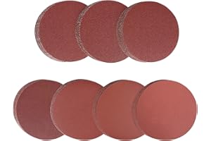 Sruhrak Dischi Abrasivi 150 mm Grana Mista 10 x 40/60/80/100/120/240/400 Carta Abrasiva 150 mm per Levigatrice Orbitale (70 Pezzi)