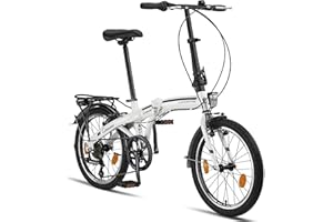 Licorne Bike CONSERES składany rower premium, rower składany o średnicy 20 cali - rower dla mężczyzn, chłopców, dziewcząt i kobiet - 6-biegowa przerzutka, rower holenderski