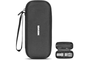 NEEWER Pocket 3 Case, Portable Hard Bag Compatible with DJI Osmo Pocket 3 Gimbal Camera and Handle and Creator Combo Filter Accessories, Inner Mesh Pocket/Elastic Strap/Plush Lining, AC025