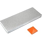 SHARPAL 169H Diamond Sharpening Stone, 220/600 Grit, 20 x 8 cm | Double-sided diamond sharpener: 220 grit for repairing damag