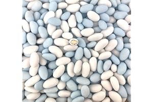 CHOCODIC Dragées amande variation blanc et bleu 1kg - pas cher de qualité - environ 240 dragées - Fabrication artisanale en France