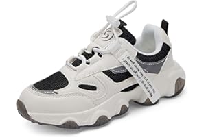 Shoful Kid Trainers Girls Tennis Running Sneakers Boys Outdoor Breathable Lightweight Fashion Shoes Kids Knit Athletic Walking Slip Resistant Shoes