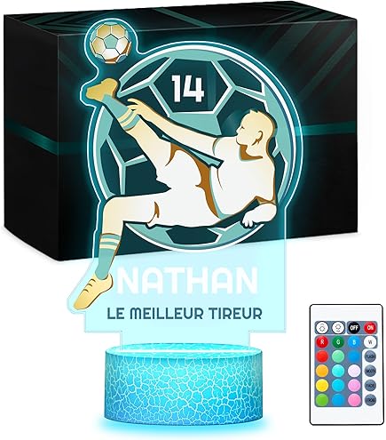 Schlummerlicht24 - Lampe Led Murale En Bois Gravé 41 Cm X 25 Cm - Veilleuse Déco Prénom Personnalisé