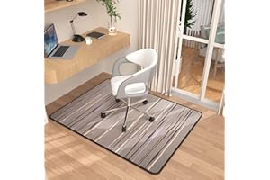 PLACOOT Heavy Duty Office Chair Mats for Carpeted and Hardwood Floor 120 x 90 cm Carpet Protector Chair Mat for Home and Office Floor Mat for Office Chair Anti-skidding Tree Pattern