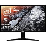 Acer KG241Qbii Monitor Gaming FreeSync, 23,6", Display Full HD, 75 Hz, 16:9, 1 ms, VGA, HDMI, Lum 300 cd/m2, VGA, HDMI…