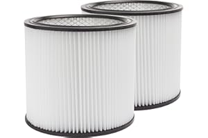 LTWHOME Replacement Cartridge 5-Gallon Filter Fit for Shop-Vac 90304, 9030400, Compatible with Shop Vac Filter U (Pack of 2)