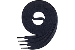 Di Ficchiano Schnürsenkel flach ø 7 mm I Sehr reißfeste Premium Schuhbänder aus 100% Baumwolle ideal für Sneaker Sportschuhe Freizeitschuhe Lederschuhe UVM I Shoe-Laces Längen 45-200cm cm