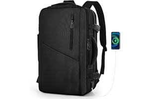 TANTOMI Handgepäck mit Laptopfach, Rucksack Reiserucksack Handgepäck Flugzeug Erweiterbarer Herren Damen Handgepäck Flugzeug Rucksack, Arbeitsrucksack Travel Backpack Anti Diebstahl Wasserdicht