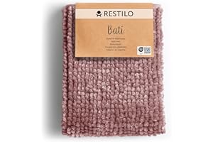 RESTILO Tappeto Bagno Antiscivolo 60 x 90 cm Tappetino da bagno super assorbente Uva Bati
