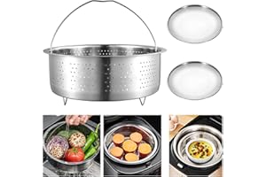 RAKUTE Parowar 17,5 cm, wkład do gotowania na parze, stal nierdzewna, wkład na parę, kosz parowy, części zamienne, koszyk, ryż, parowar do garnków, szybkowaru, kosza parowego, części zamienne