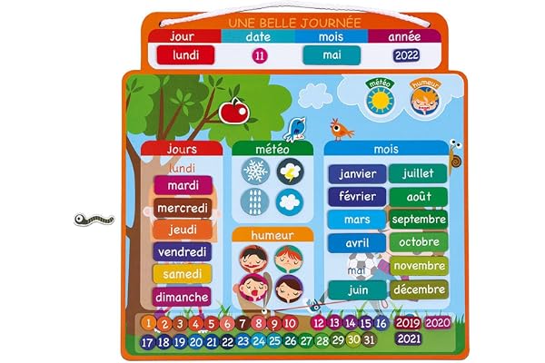 Janod - 4502972 - Agenda - Une Belle Journée - magnétique