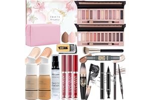 YBUETE Makeup Set, Makeup Set Full Kit for Women Girls Teen, Professional & Beginner Makeup Kit, Multipurpose Makeup Set Include Face Primer Foundation Eyeshadow Palette, Cosmetic Bag
