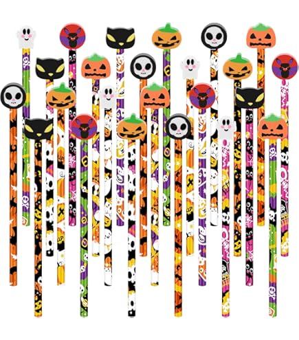 30 Halloween Radiergummis - Süße Motive Für Schule & Party