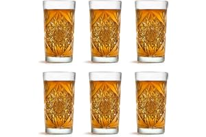 Libbey Hobstar Cooler Verre long drink - 470 ml / 47 cl - 6 pièces - style vintage – adapté au lave-vaisselle - haute qualité