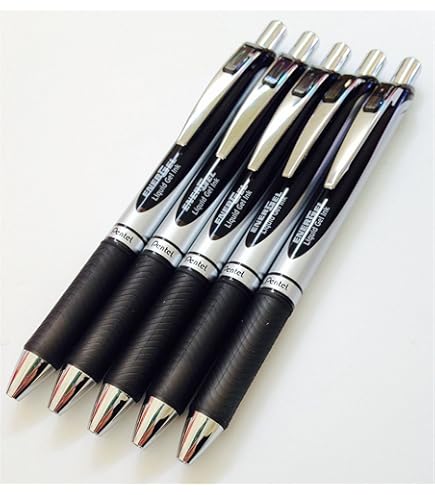 Pentel Energel Bolígrafo de Gel, Azul (Blue), 0.7 mm, 12 piezas