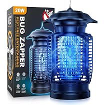 YEEFON Lampe Anti Moustique 3000V 20W - Tueur D’Insectes UV Électrique Intérieur Extérieur IPX4
