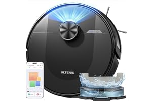 ‎ULTENIC Ultenic Saugroboter mit Wischfunktion 6000Pa, Staubsauger Roboter mit LiDAR Navigation, 3 in 1 Saug und Wischroboter, 150 Min Laufzeit, App Steuerung, Ideal für Tierhaare, Teppich & Hartböden​