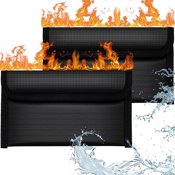 Borsa Portavalori Ignifuga E Impermeabile - 17x28 Cm Per Documenti