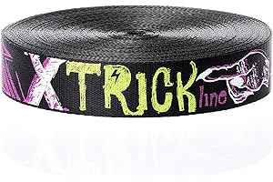 SPIDER SLACKLINE TWSB3 - Trickline Module Roll - Slackline Slackliners Intermédiaire et Expert Freestyle et Tricks - Sangle Longueur 30 m