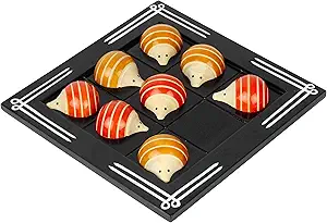 Crafts Worth 4-in-1 Strategy Board Game- Tic Tac Toe (Pack of 9)