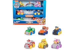 Paw Patrol - Pat Patrouille - Coffret Cadeau 6 Racers Pup Squad - Voiture Figurine À Collectionner - Pat Patrouille Jouet - Cadeau Enfant 3 Ans Et + - Jouet Enfant 3 Ans Et +