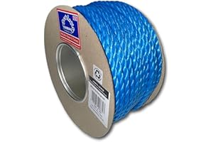 50M TRADE REELS EVERLASTO BLUE POLYPROPYLENE POLY ROPE 6MM 8MM 10MM 12MM 14MM (8MM)