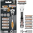 BIC Hybrid 5 Flex - Rasoir Rechargeable pour Homme, 1 Manche Durable ...