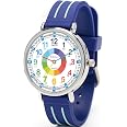 Montre Éducative Enfant Kiddus - Apprentissage Heure Analogique - Fille 5+ Ans - Résistante à L'Eau