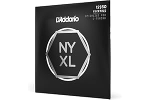 D'Addario Guitar Strings - NYXL Electric Guitar Strings NYXL1260, Unmatched Strength, Tuning Stability, Improved Mid Range for 6 String Guitars, Nickel, 12-60 Extra Heavy