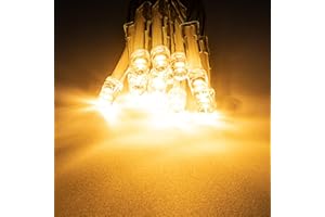 A.bigwhale LED Lichterkette Batterie-10 LED Lichterkette mit Timer, Warmweiß Lichterketten für Innen,Weihnachten,Schlafzimmer,Party,Hochzeit