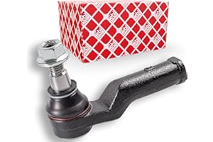 febi bilstein 30724 Tie Rod End with nut, pack of one, Black