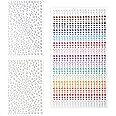3 Sheets Face Pearls Stickers, Self Adhesive Rhinestones and Pearls for Makeup Face Diamonds Jewels for Face Nail Eye Body Crafts DIY Decorations(Colorful+Beige Pearls+Colorful Pearls)
