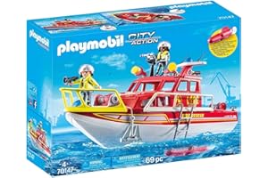 Playmobil Bateau de Sauvetage et Pompiers