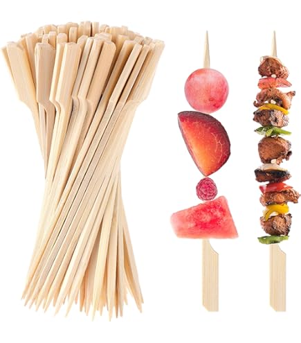 Brochettes En Bambou De 9 Cm, 200 Pics à Cocktail En Bambou Pour Aperitifs Verres A Cocktail Et Batonnets En Bois Pour Bonbons~p139916099