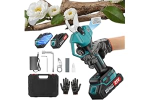 NEEMOSI Tijeras De Podar Electricas Con Pantalla Lcd,Podadora Electrica Con Con Diámetro De Corte De 25mm, Tijera Electrica Con Cargador 2 Baterías De 2000mah Y Motor Sin Escobillas