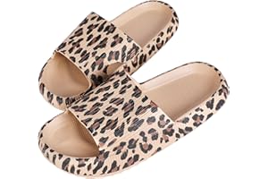 MUYOGRT Cloud Sliders Women Men, Non-Slip Cloud Slippers Women Summer, Soft Flip Flops Bathroom Slippers, Pillow Sliders for Pool Shower Beach