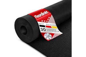 Floordirekt Gummimatta, finribbmatta, 3 mm, gummilöpare, skyddsmatta, halkfri golvbeläggning, finribbad (svart, 100 x 150 cm)
