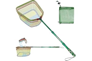 DaddyGoFish Rete da pesca per bambini, ultraleggera, telescopica per catturare farfalle di pesce sulla spiaggia d'acqua, regalo per ragazzi e ragazze