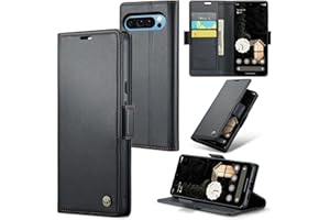Phernykas Handyhülle für Google Pixel 10 Pro XL Hülle Leder,Magnetische Klapphülle mit kartenfach und Standfunktion Smartphone Schutzhülle Lederhülle Google Pixel 10 Pro XL Flip Book Case (Schwarz)