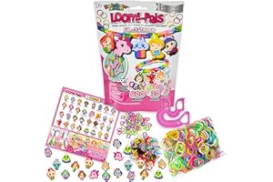 Rainbow Loom Loomi-Pals Collectibles Fairy Series Loom Band Kit | Rubber Band Bracelet Kit with Loom Band Charms Childrens Jewellery Making Kits Make Great Gifts for Kids Age 7+
