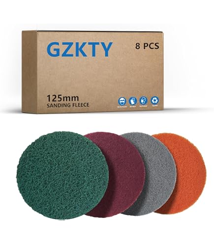 Lot De 8 Disques à Poncer 125mm - Grains 240 Et 400 - Éponge Abrasive Auto-agrippante Pour Ponceuse Excentrique - 8