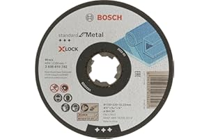 Bosch Accessories Bosch Professional 1x Standard for Metal X-LOCK Trennscheibe (für Metall, 125 x 2.5 x 22.23 mm, Gerade, Zubehör Winkelschleifer)