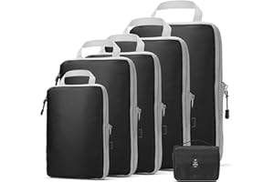 OrgaWise Bardzo duży organizer kompresyjny, 6 zestawów, kostka, organizer do walizki, rozszerzalna torba do pakowania