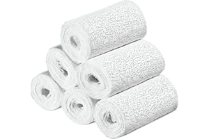 Navaris Plaster Cast Bandage Kit - Skin Friendly Plaster of Paris Bandages for Art, Crafts, Modelling, Moulds - Set of 6 Rolls - 10 cm x 300cm