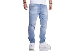 Rello & Reese Herren Jeans Straight Fit Denim Hose Regular Stetch JN-221
