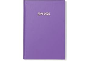 MORGAN'S DIRECT A5 Mauve Academic Diary 2024-2025 Week To View Mid Year Planner With Appointments