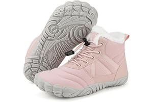 Mishansha Barefoot Botas Niño Niña Invierno Calientes Antideslizante con Forradas Gr.25-36