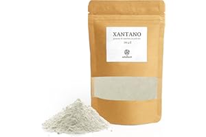 Erbotech - Xanthane en Poudre 100 g - Gomme Xanthane Idéal pour Crème Glacée, Sauces, Topping, Pâtes, Cuisine Moléculaire - Épaississant Pur à 100%, Sans Gltuine, Vegan, Halal et Casher