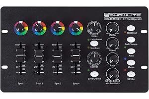 Showlite LDO-10 MKII FS LED DMX Operator - DMX-Controller für LED-Scheinwerfer - Ideal für Alleinunterhalter, kleinere Bands oder Kneipen - Automatik- oder Musiksteuerung